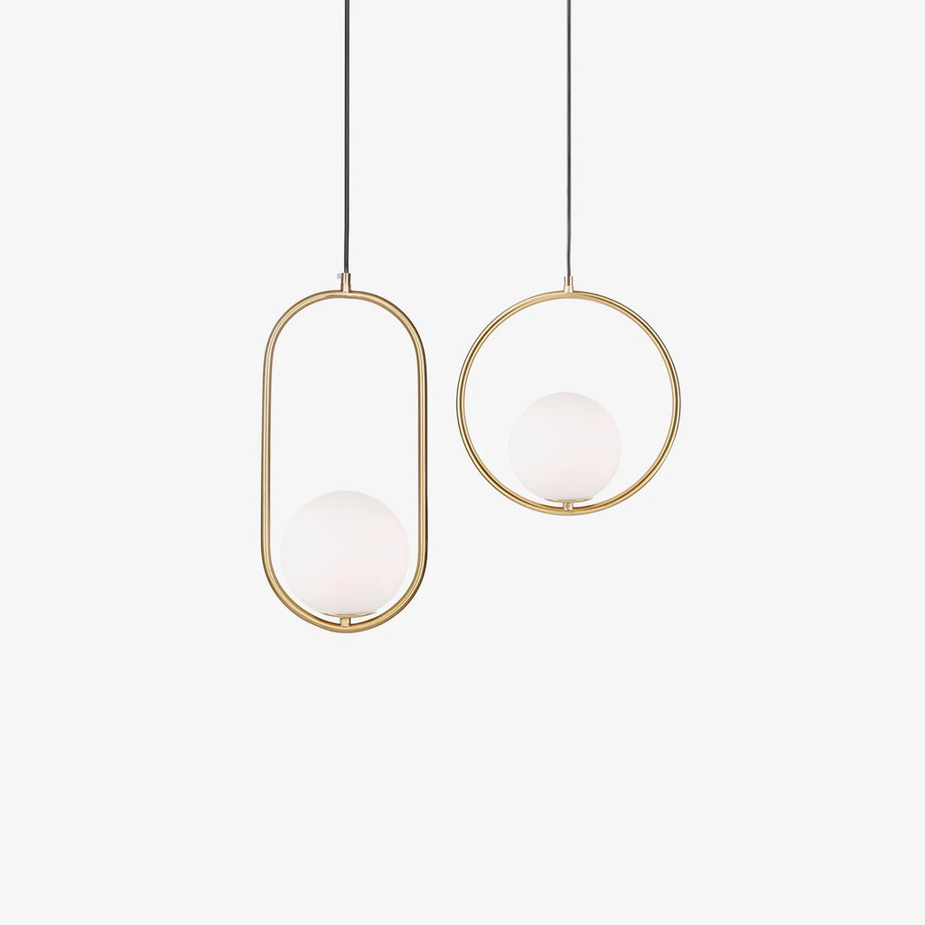 Loop Brass Pendant Light