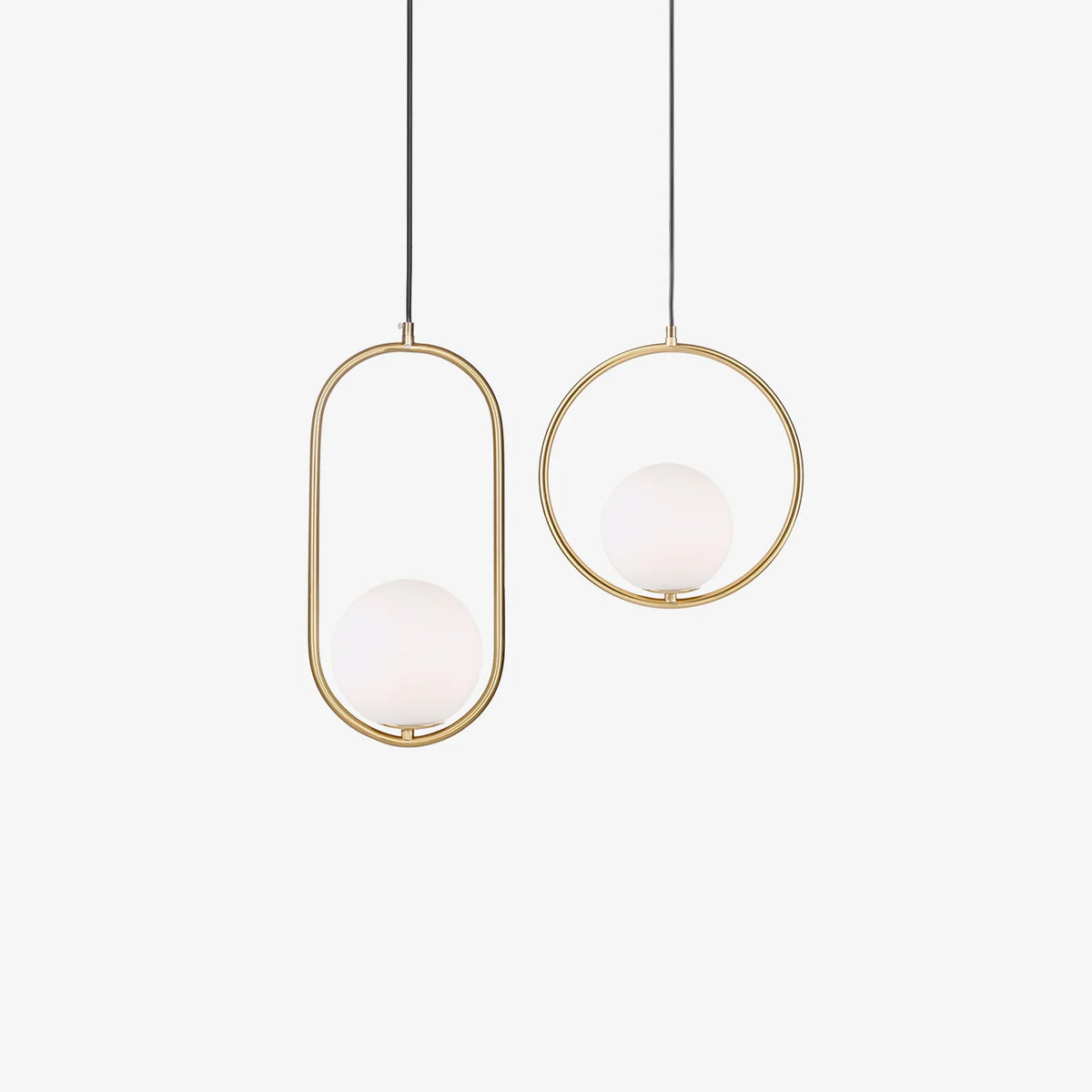 Loop Brass Pendant Light