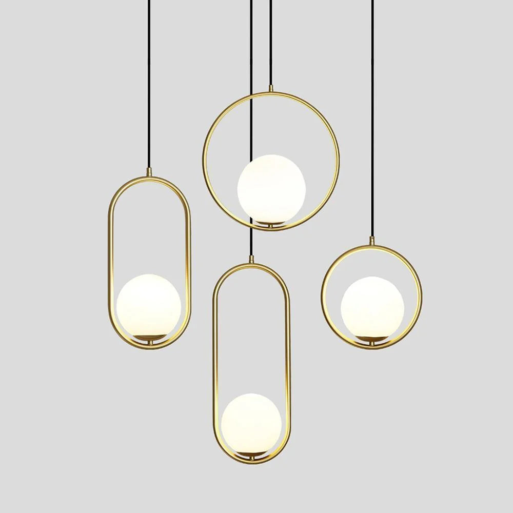 Loop Brass Pendant Light