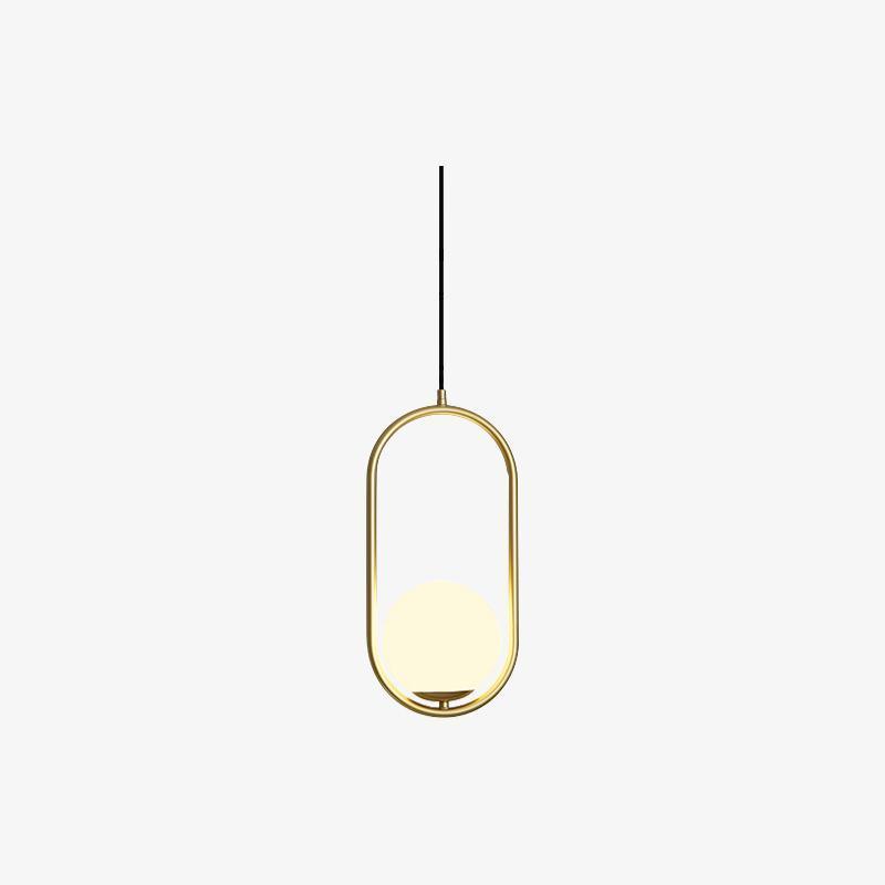 Loop Brass Pendant Light