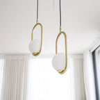 Loop Brass Pendant Light