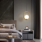 Loop Brass Pendant Light