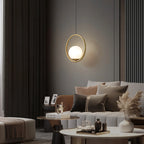 Loop Brass Pendant Light