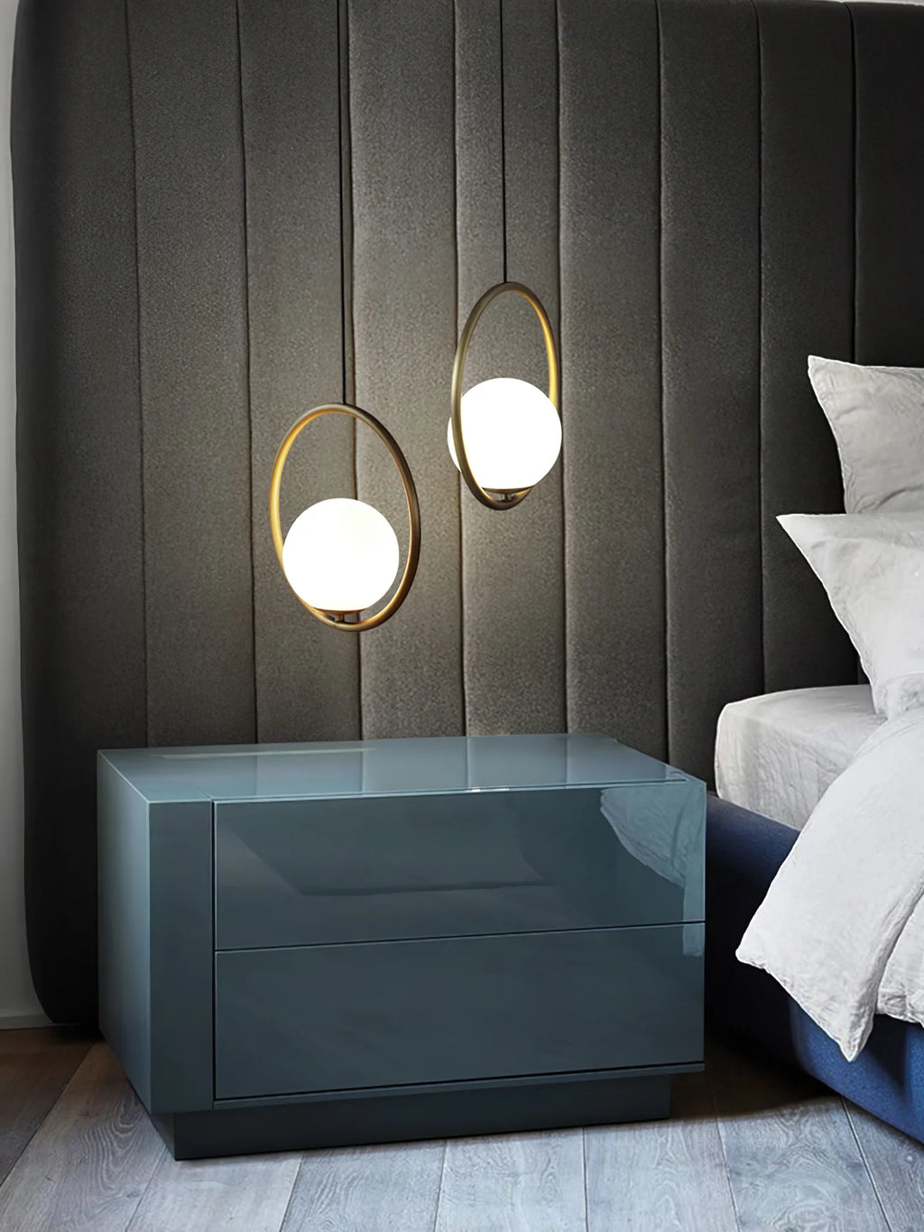 Loop Brass Pendant Light
