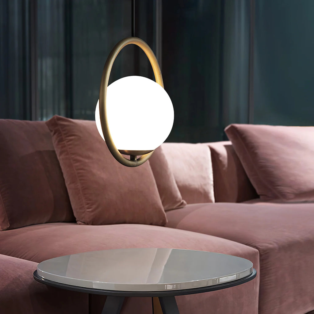 Loop Brass Pendant Light