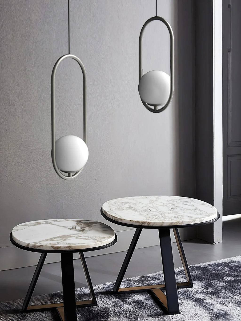 Loop Brass Pendant Light