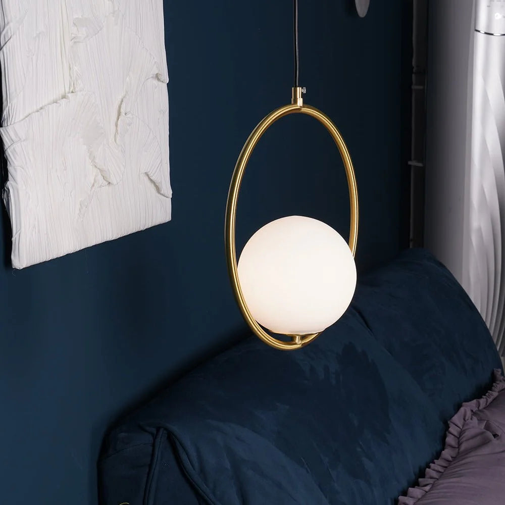 Loop Brass Pendant Light