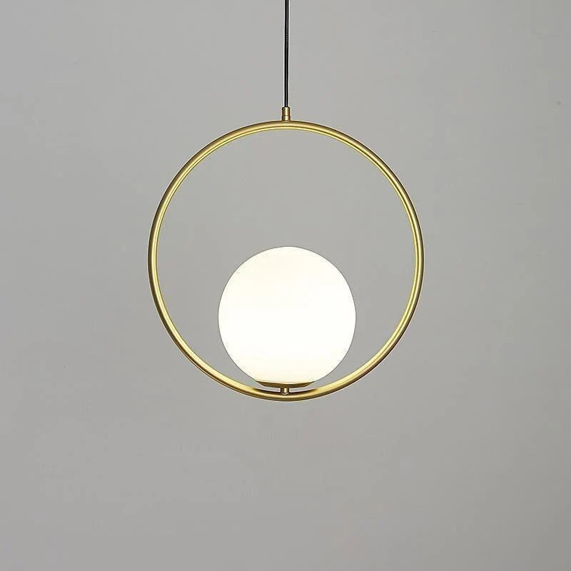Loop Brass Pendant Light