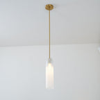 Long Tube Glass Pendant Light