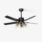 Black Vintage Ceiling Fan Light