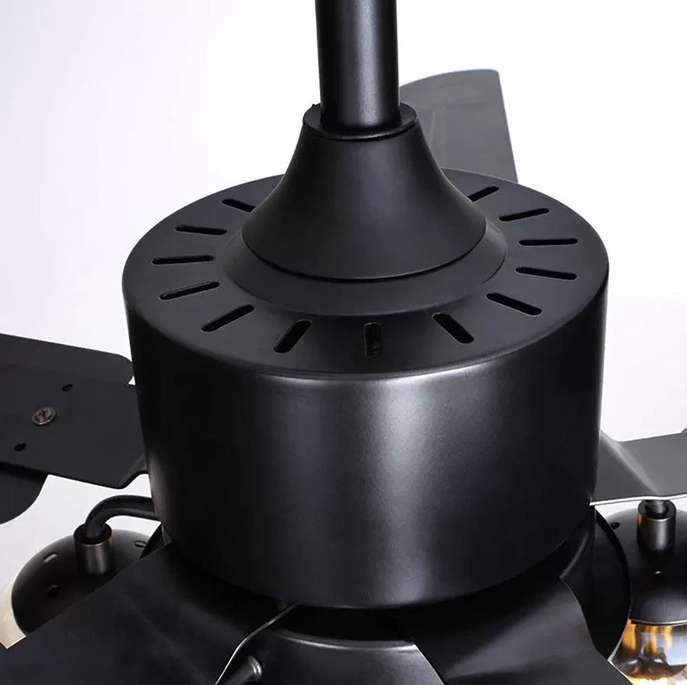 Black Vintage Ceiling Fan Light