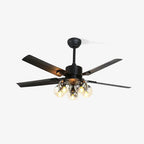 Black Vintage Ceiling Fan Light