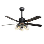 Black Vintage Ceiling Fan Light