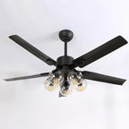 Black Vintage Ceiling Fan Light