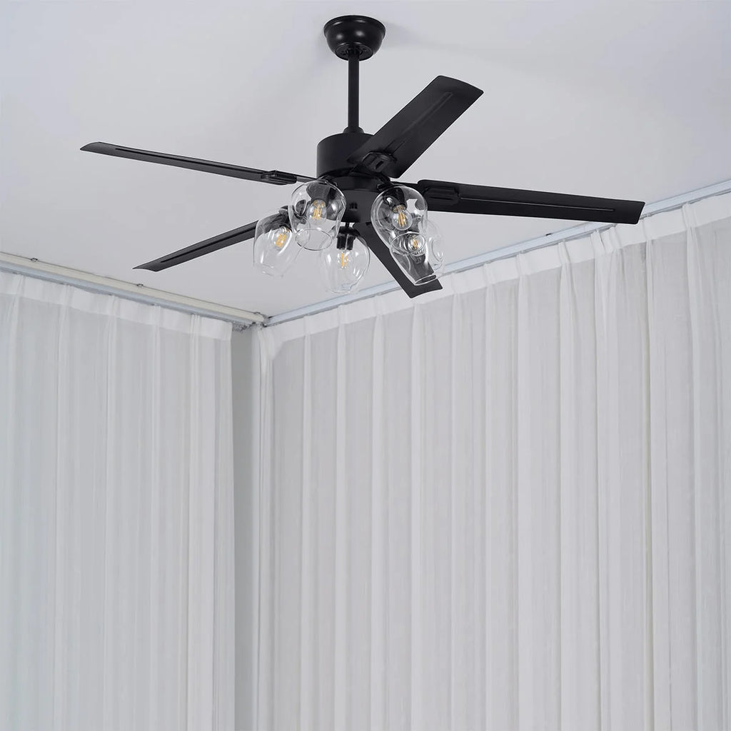 Black Vintage Ceiling Fan Light