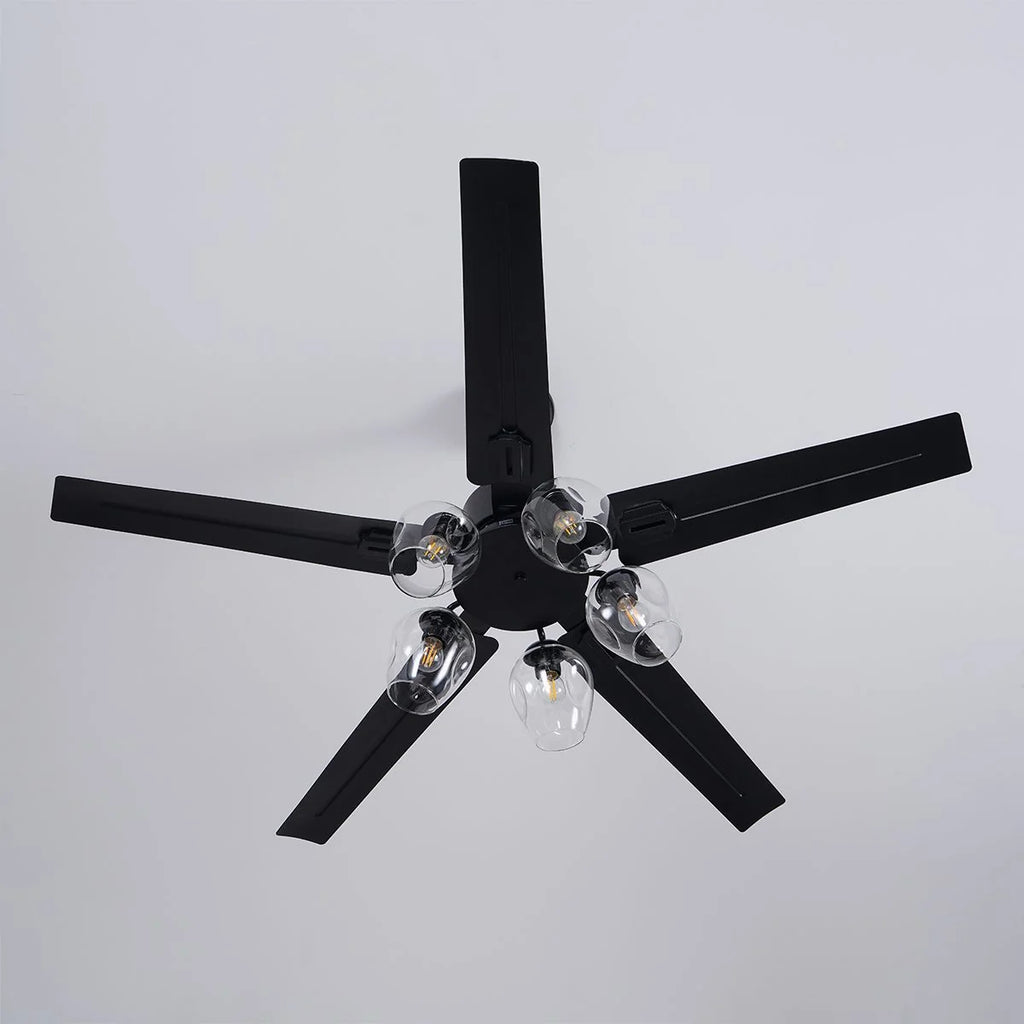 Black Vintage Ceiling Fan Light