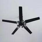 Black Vintage Ceiling Fan Light