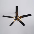 Black Vintage Ceiling Fan Light