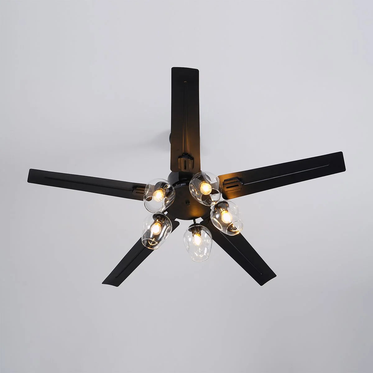 Black Vintage Ceiling Fan Light