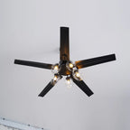 Black Vintage Ceiling Fan Light
