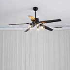 Black Vintage Ceiling Fan Light