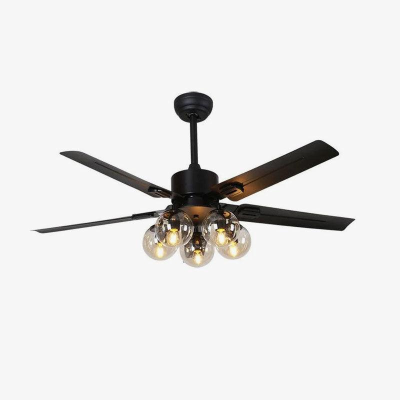 Black Vintage Ceiling Fan Light