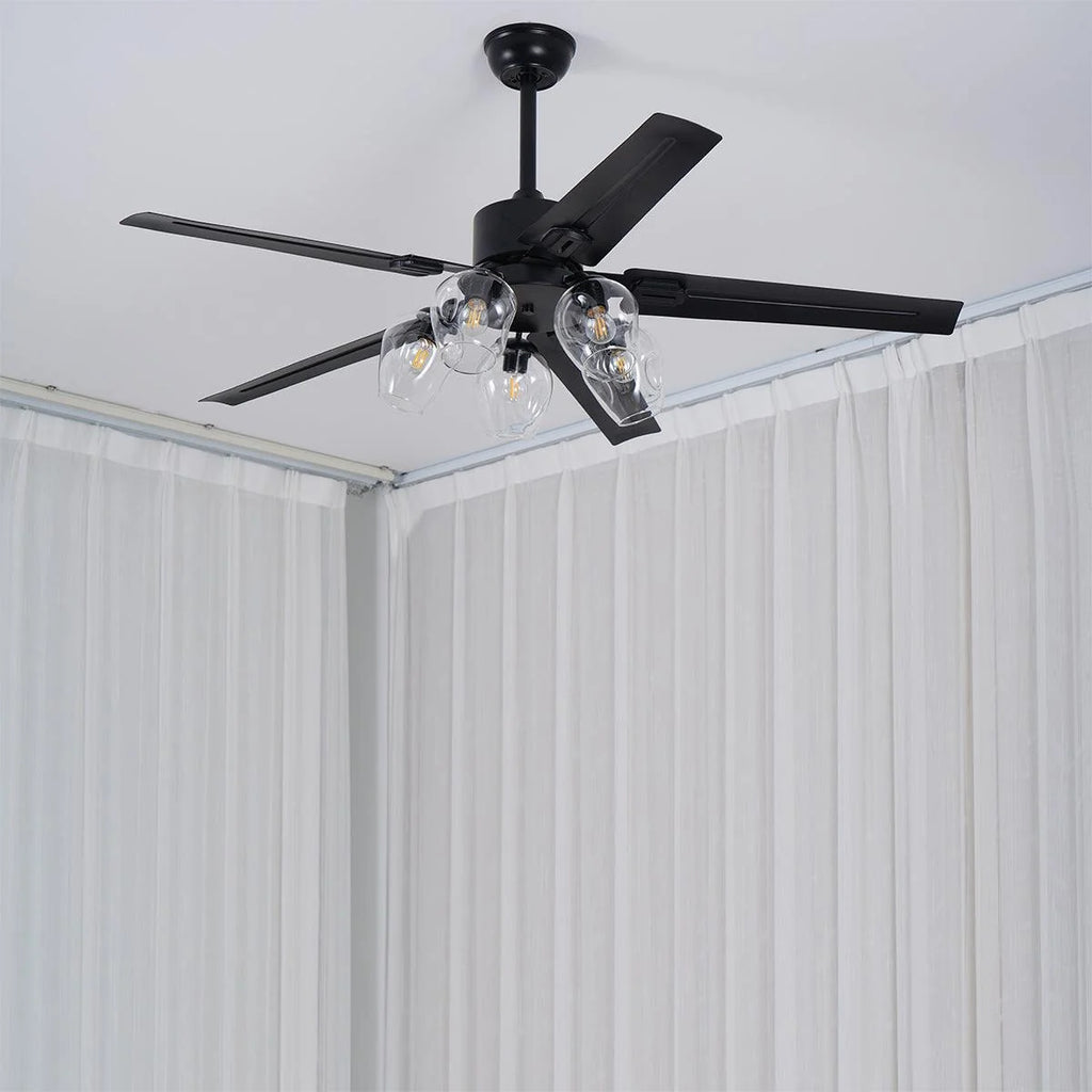 Black Vintage Ceiling Fan Light