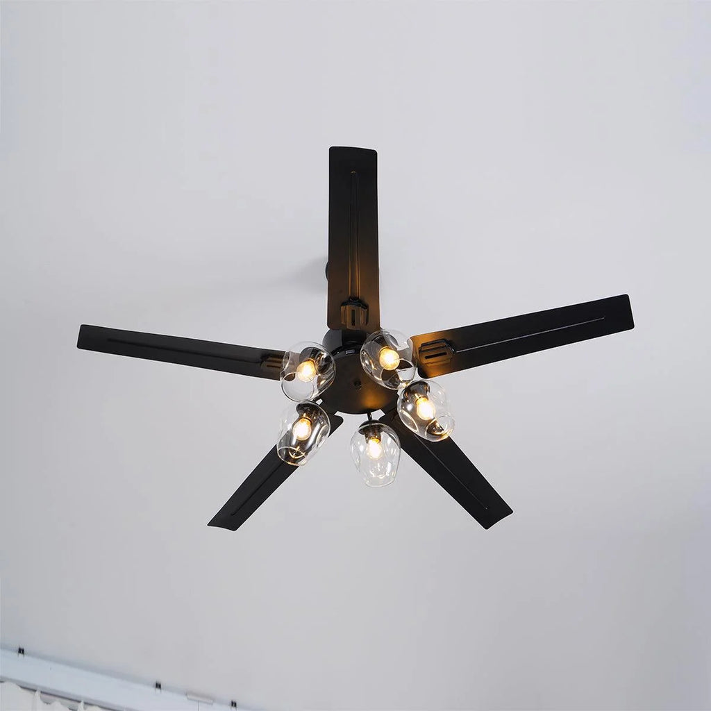 Black Vintage Ceiling Fan Light