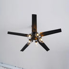 Black Vintage Ceiling Fan Light