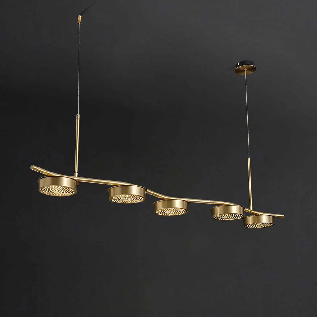 Alta Linear Brass Chandelier