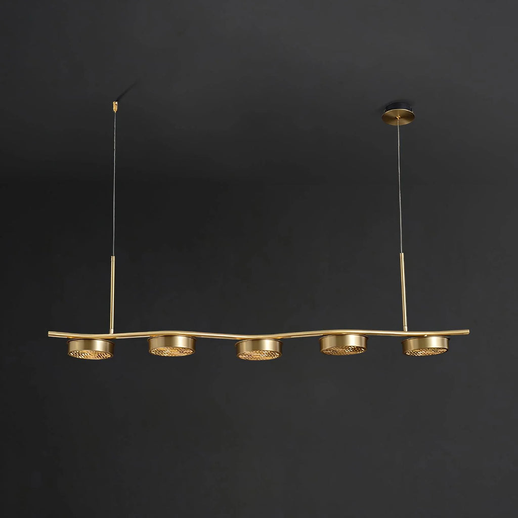 Alta Linear Brass Chandelier