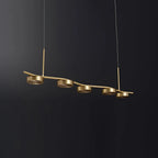 Alta Linear Brass Chandelier