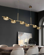 Alta Linear Brass Chandelier