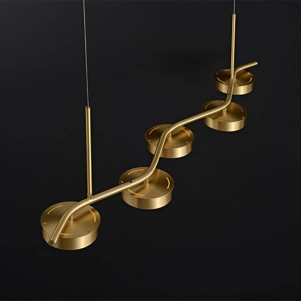 Alta Linear Brass Chandelier