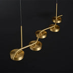 Alta Linear Brass Chandelier