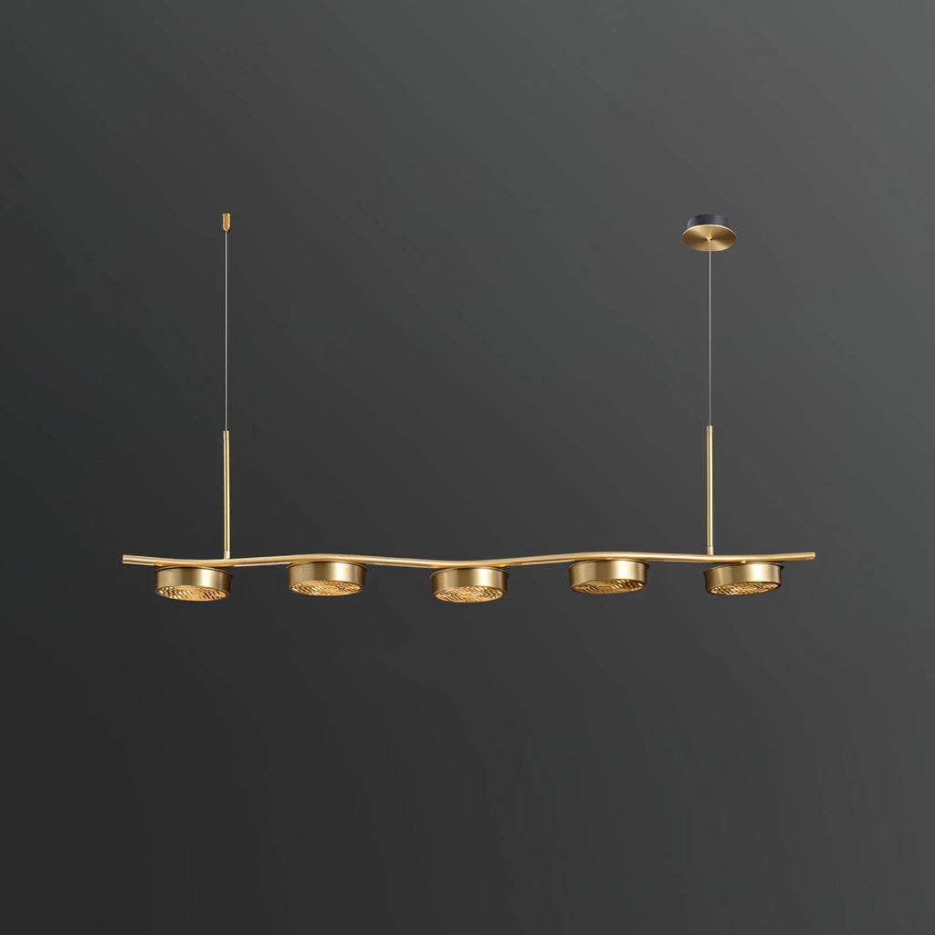 Alta Linear Brass Chandelier