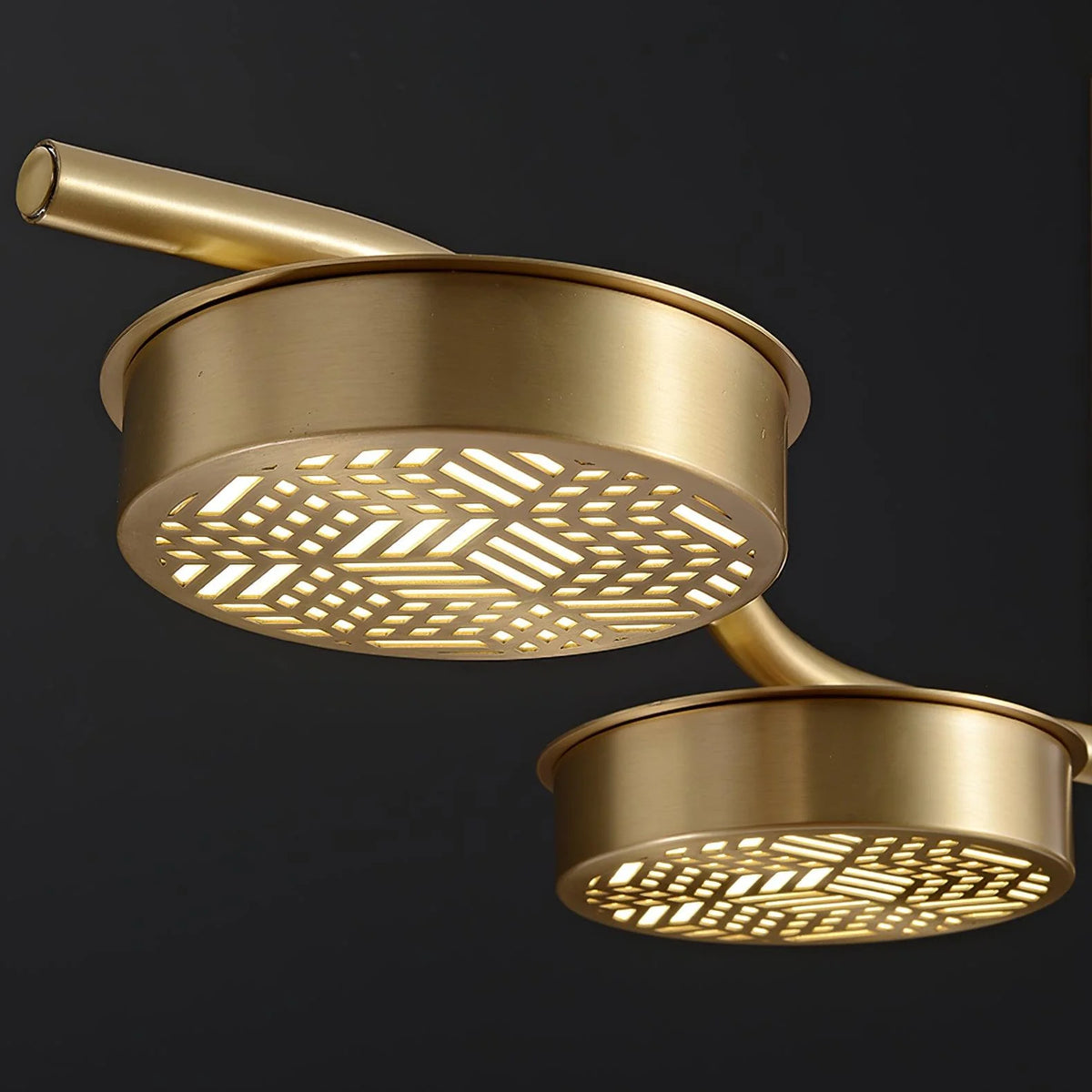 Alta Linear Brass Chandelier