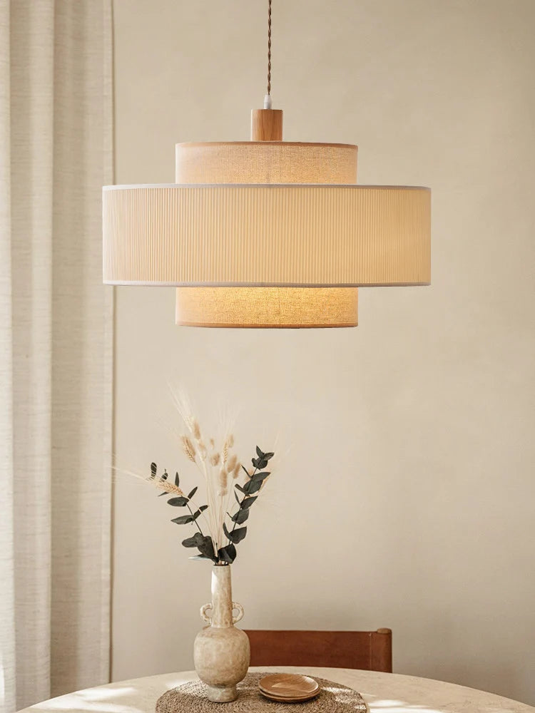 Spool Fabric Pendant Lamp