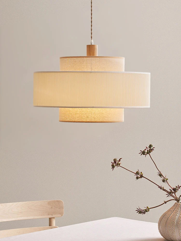 Spool Fabric Pendant Lamp