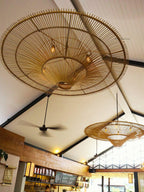Marisol Rattan Saucer Chandelier