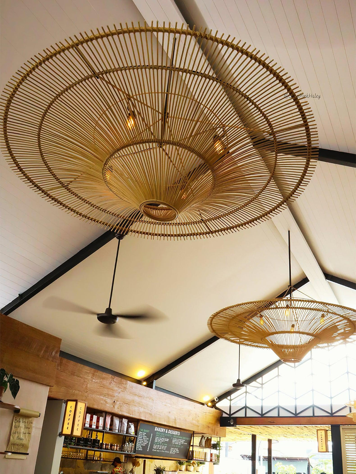 Marisol Rattan Saucer Chandelier