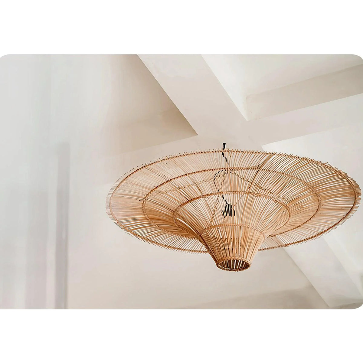 Marisol Rattan Saucer Chandelier