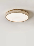 Halo Travertine Flush Mount Light
