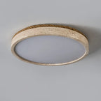 Halo Travertine Flush Mount Light