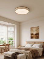 Halo Travertine Flush Mount Light