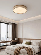 Halo Travertine Flush Mount Light