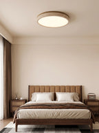 Halo Travertine Flush Mount Light