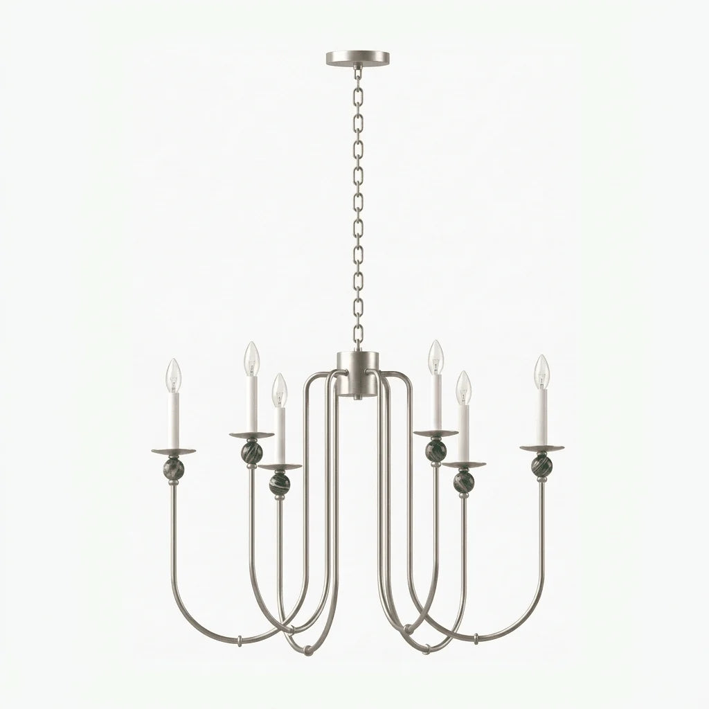 Laurel Trailing Brass Chandelier
