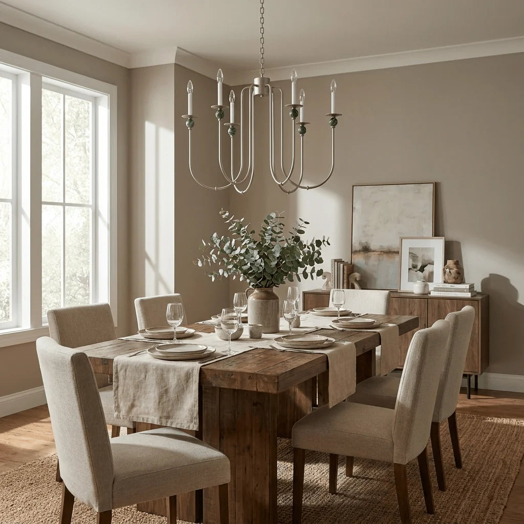 Laurel Trailing Brass Chandelier