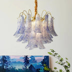 Colorful Murano-Style Glass Chandelier